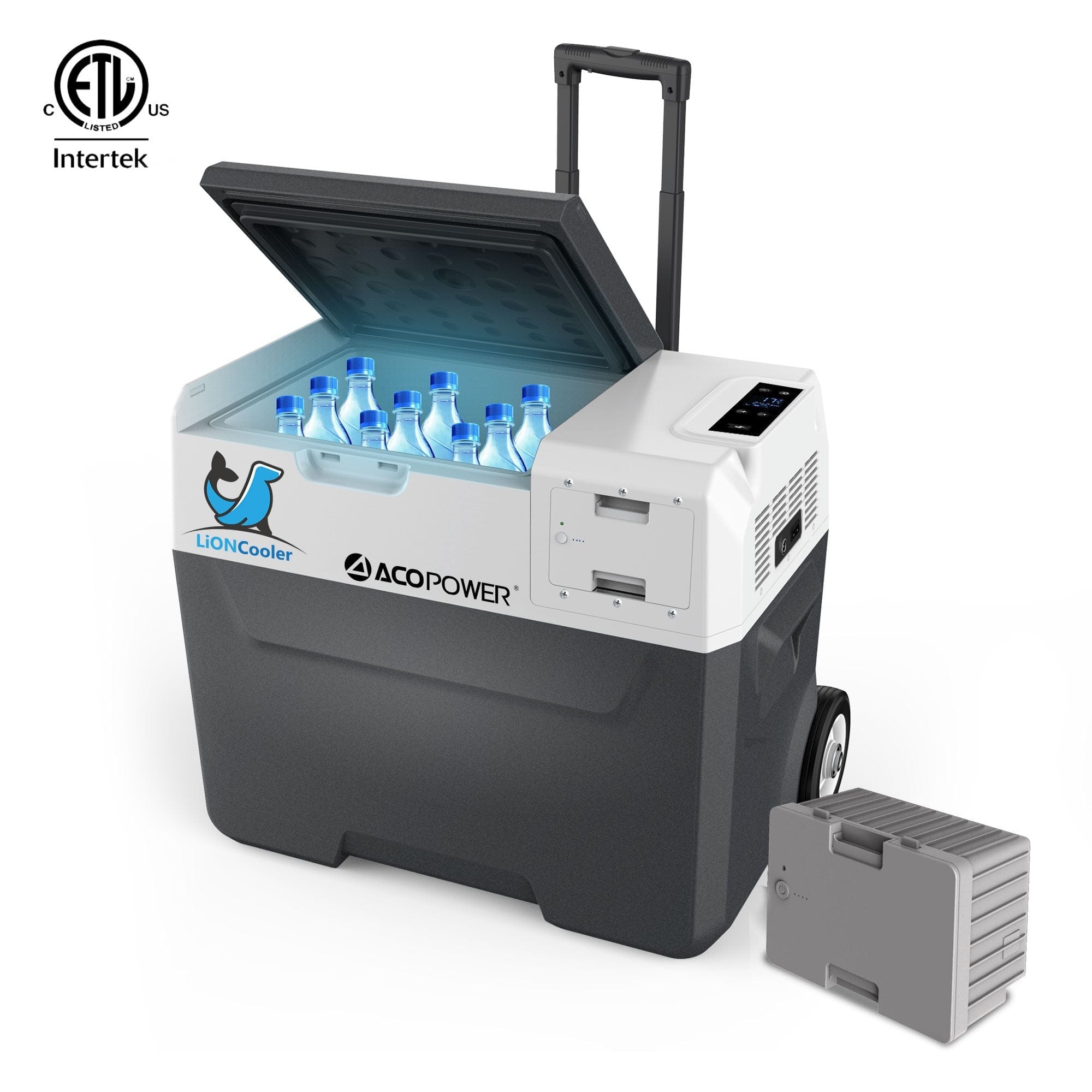 ACOPOWER LionCooler X40A Combo, 42 Quarts Solar Freezer & Extra 173Wh Battery (2 Batteries) - AllProGenerators