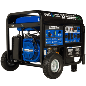 DuroMax XP10000HX 10,000 - Watt 439cc Dual Fuel Gas Propane Portable Generator with CO Alert - AllProGenerators