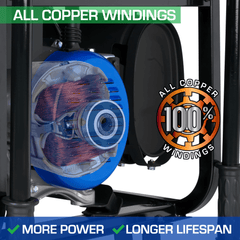 DuroMax XP10000HX 10,000 - Watt 439cc Dual Fuel Gas Propane Portable Generator with CO Alert - AllProGenerators