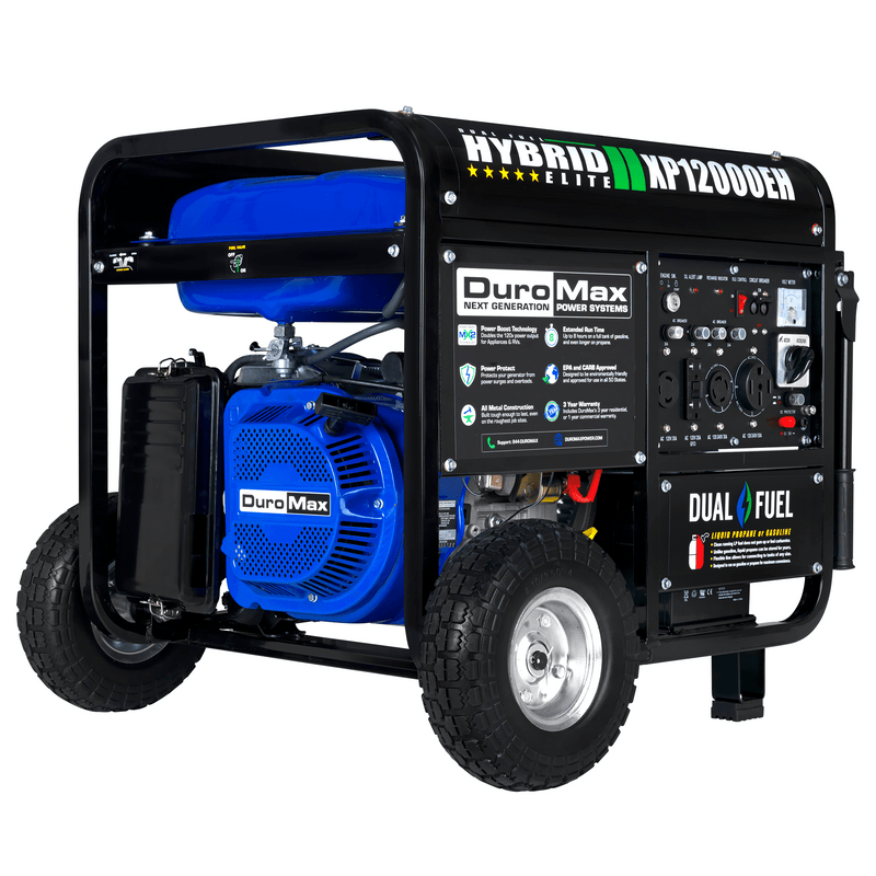 DuroMax XP12000EH 12000 - Watt Portable Hybrid Gas Propane Generator