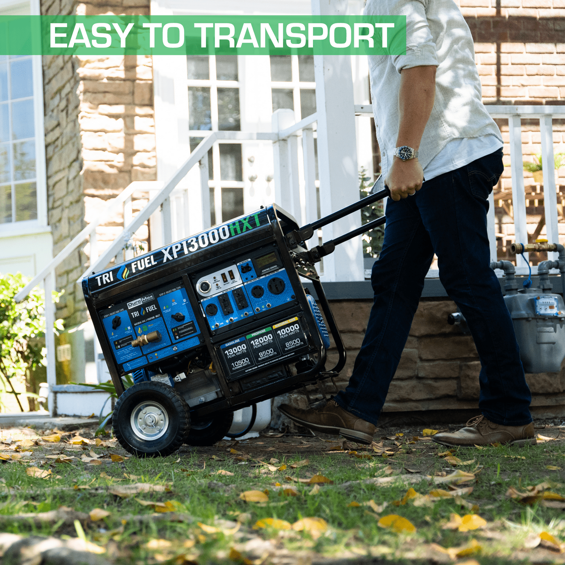 Duromax XP13000HXT 13,000 Watt Tri Fuel Generator w/ CO Alert - AllProGenerators