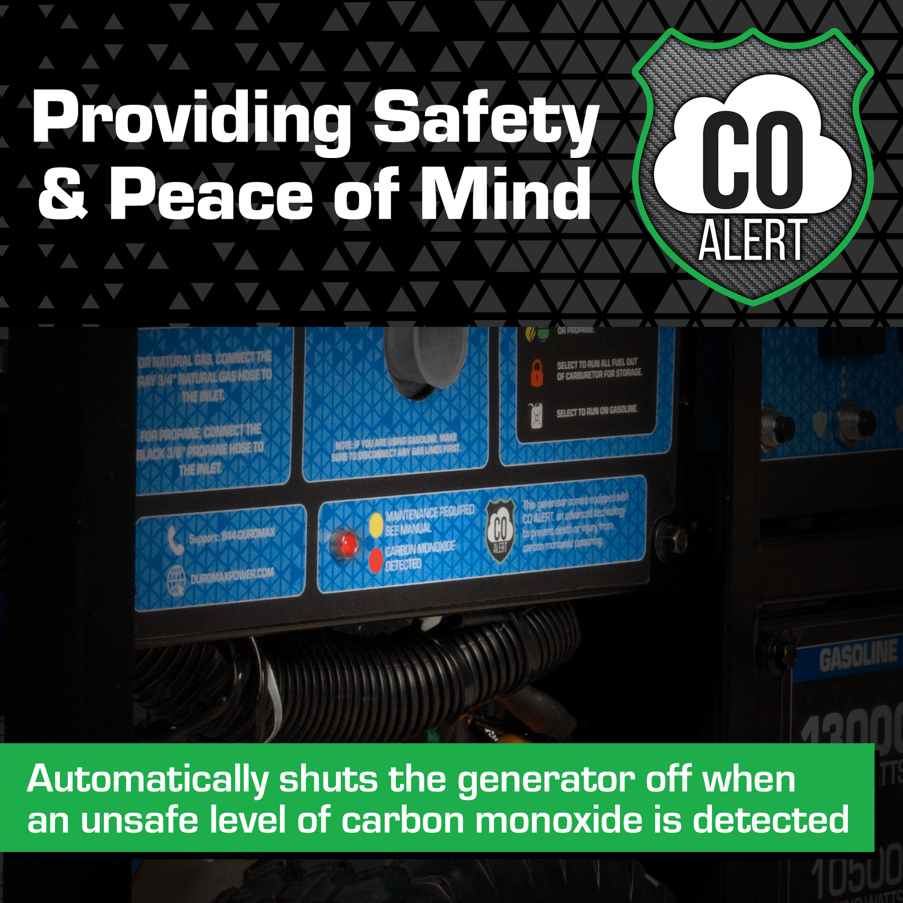 Duromax XP13000HXT 13,000 Watt Tri Fuel Generator w/ CO Alert - AllProGenerators