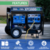 Duromax XP13000HX Watt Dual Fuel Portable Generator with CO Alert - AllProGenerators