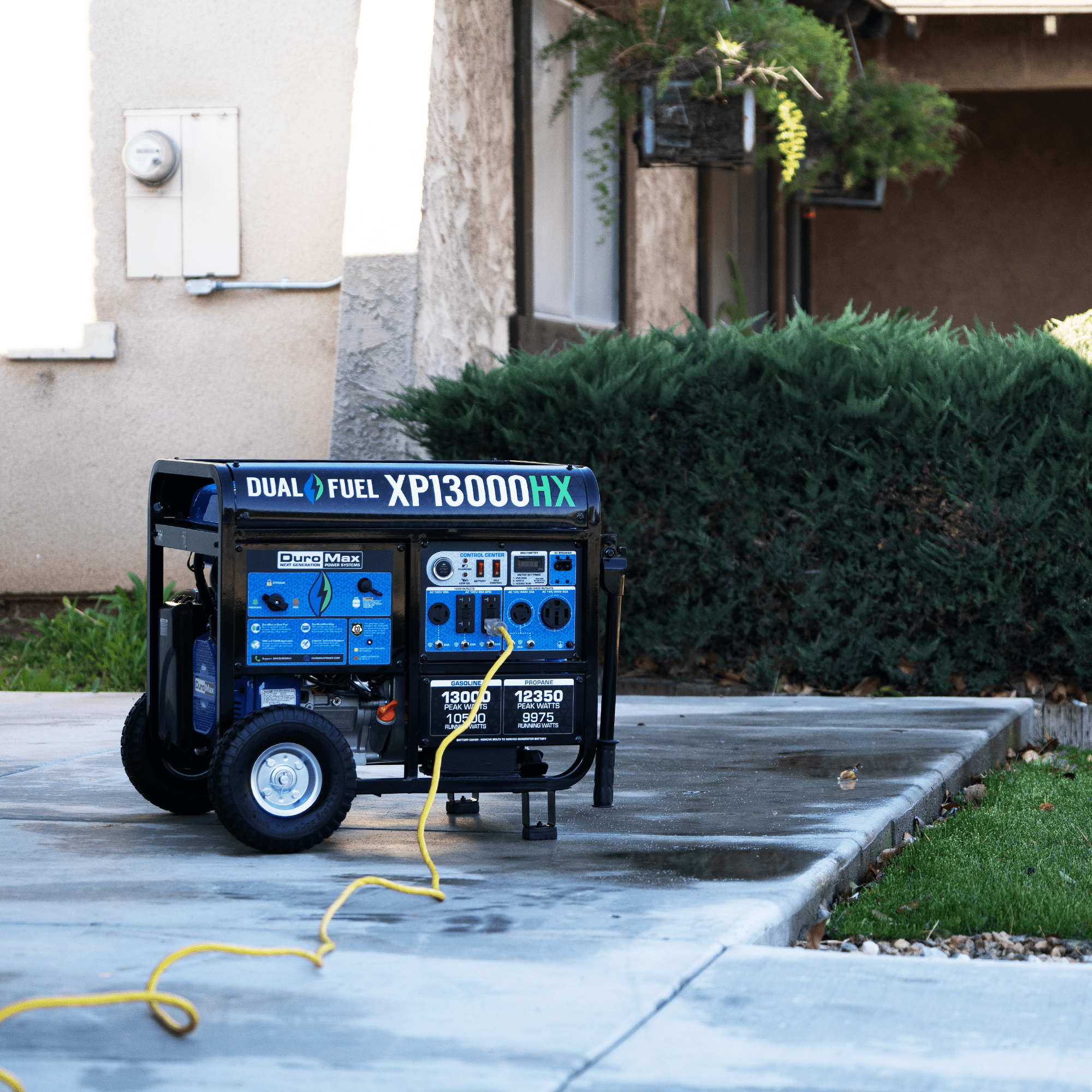 Duromax XP13000HX Watt Dual Fuel Portable Generator with CO Alert - AllProGenerators