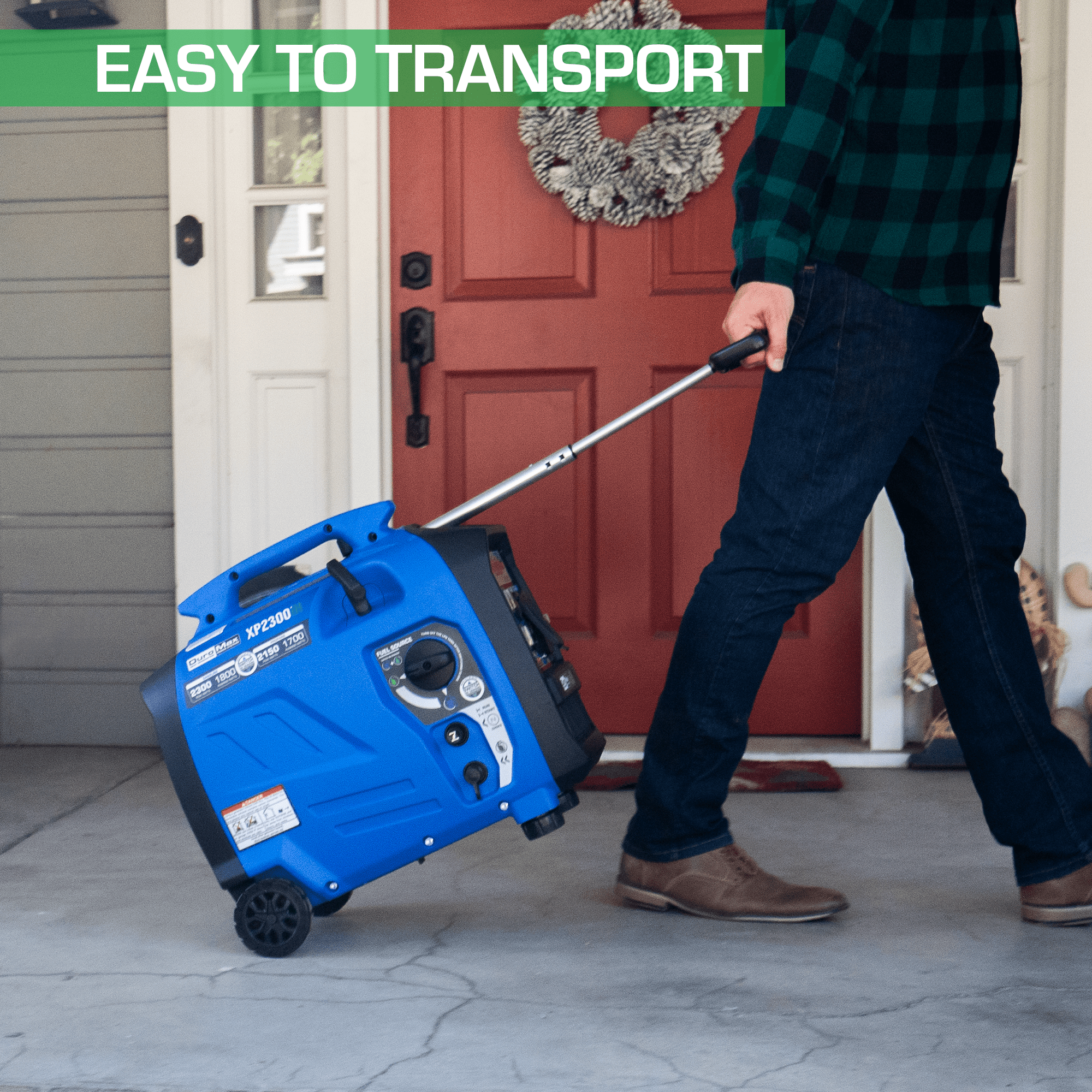 DuroMax XP2300iH 2300 - Watt 80cc Dual Fuel Digital Inverter Hybrid Portable Generator with CO Alert - AllProGenerators