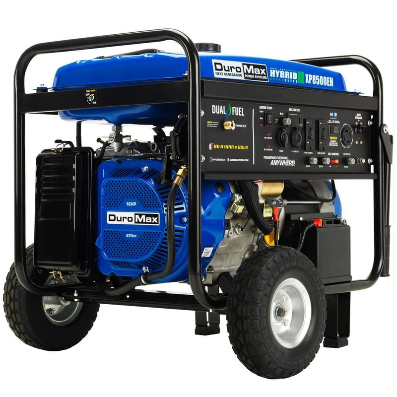 DuroMax XP8500EH 8500 - Watt Electric Start Dual Fuel Hybrid Portable Generator - AllProGenerators