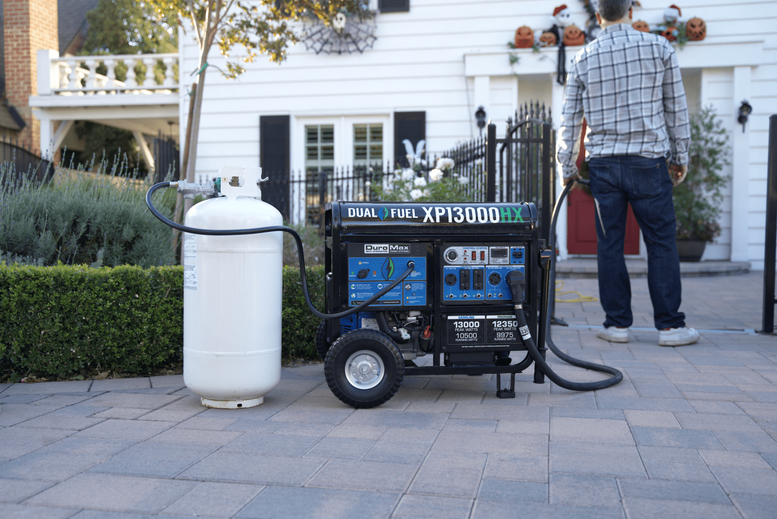 Duromax XP13000HX Watt Dual Fuel Portable Generator with CO Alert - AllProGenerators