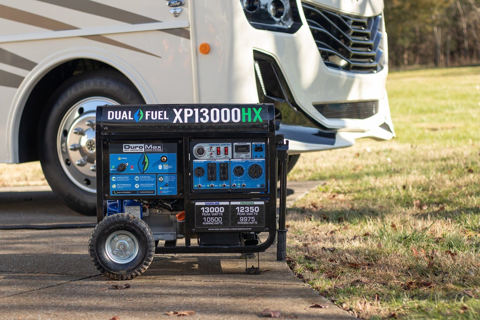 Duromax XP13000HX Watt Dual Fuel Portable Generator with CO Alert - AllProGenerators