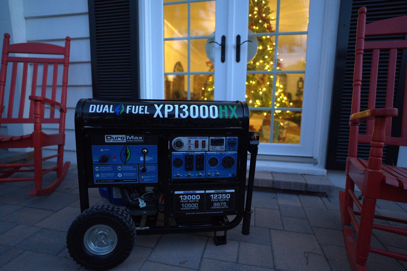 Duromax XP13000HX Watt Dual Fuel Portable Generator with CO Alert - AllProGenerators