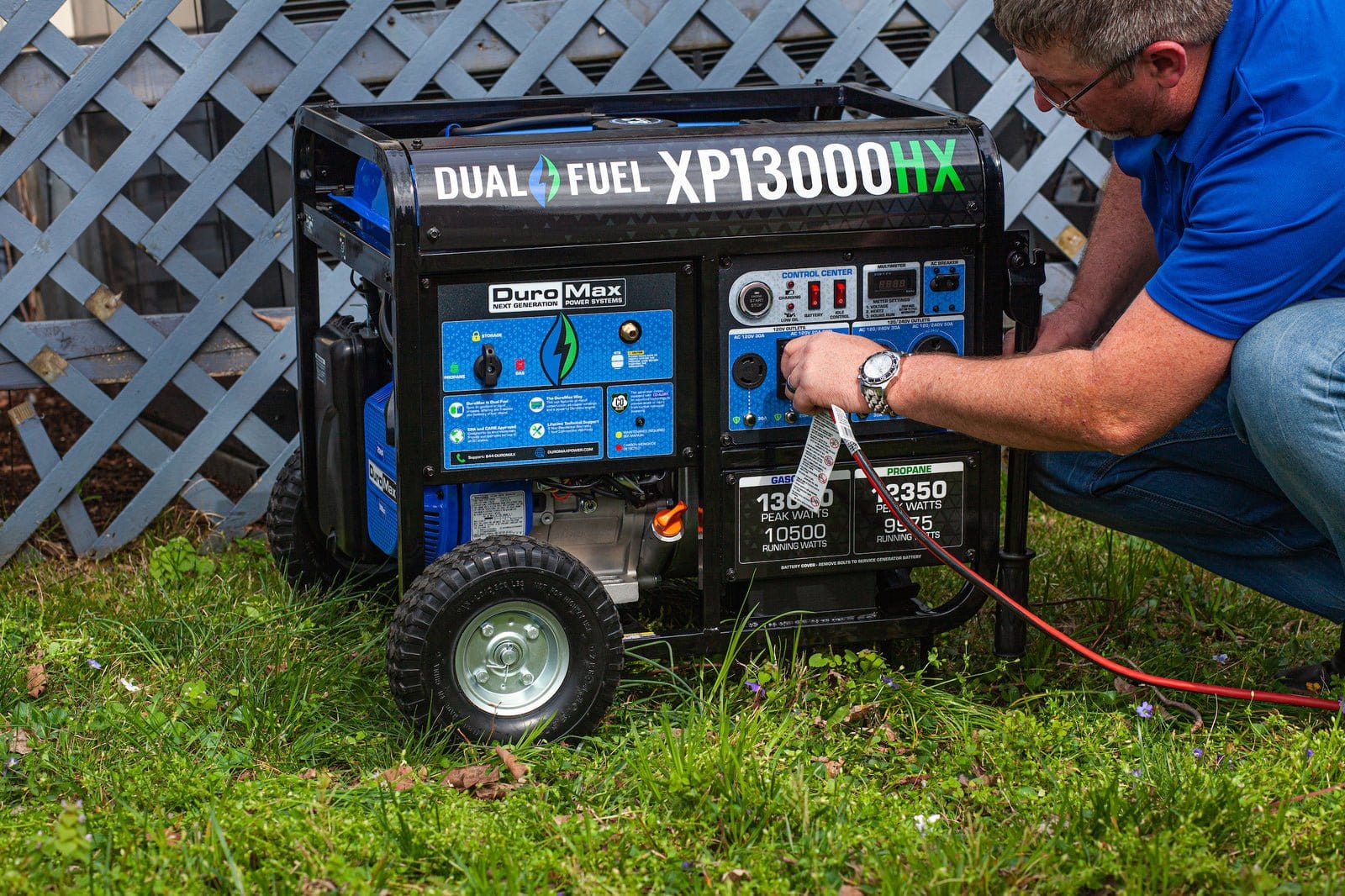Duromax XP13000HX Watt Dual Fuel Portable Generator with CO Alert - AllProGenerators