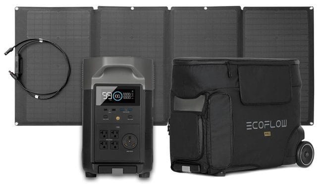 Ecoflow Delta Pro With 160 Watt Panel and Delta Pro Bag - AllProGenerators