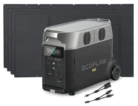 EcoFlow DELTA Pro with 400W Solar Panel plus a FREE Camping Light and Solar Angle Guide - AllProGenerators