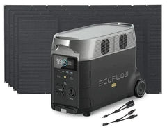 EcoFlow DELTA Pro with 400W Solar Panel plus a FREE Camping Light and Solar Angle Guide - AllProGenerators