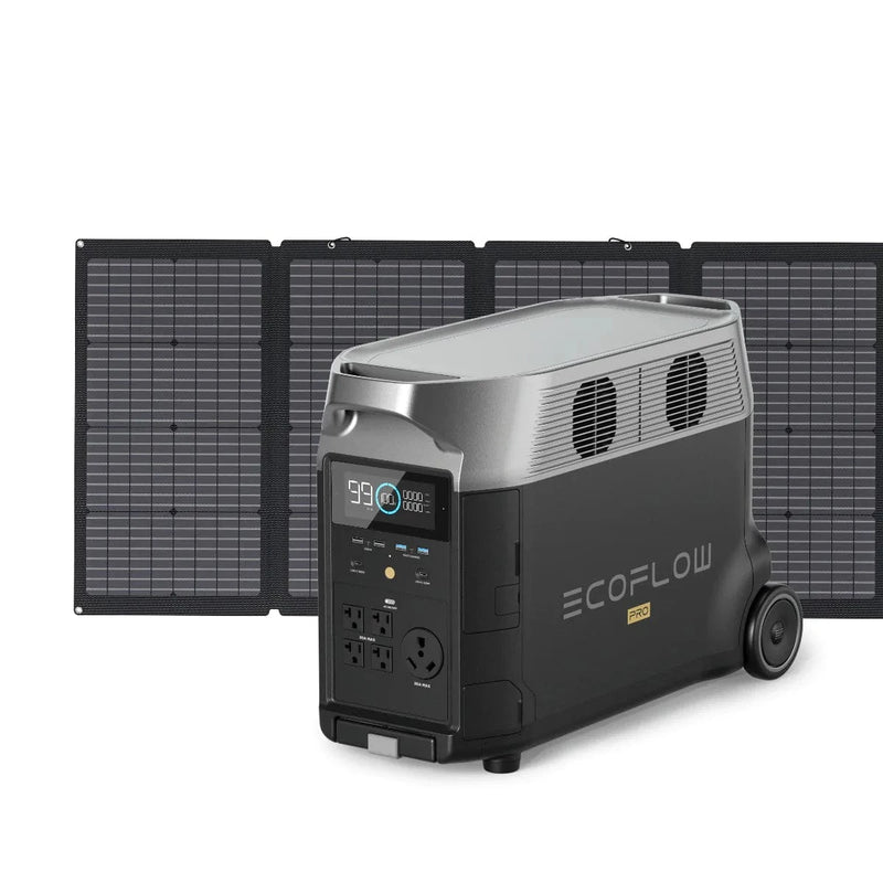 Ecoflow Delta Pro With 220 Watt Solar Panel - AllProGenerators