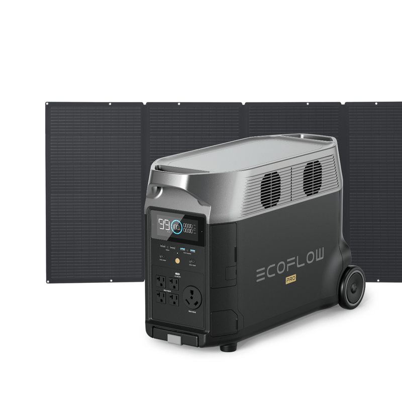 EcoFlow DELTA Pro with 400W Solar Panel - AllProGenerators