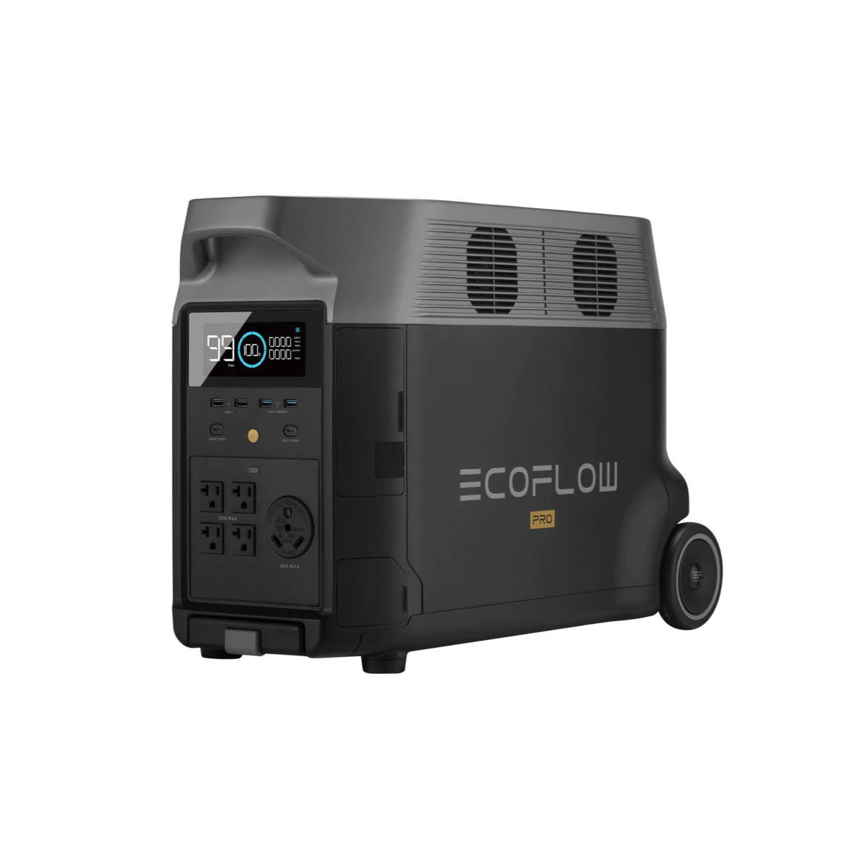 Ecoflow Delta PRO X2 Complete Solar Kit 7,200W 120/240V Output 7,200wH - 6 x 200W 12V Mono Solar Panels - AllProGenerators