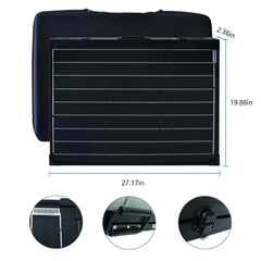 ACOPOWER 100W Foldable Solar Panel Kit, Waterproof ProteusX 20A Charge Controller (New Launched) - AllProGenerators