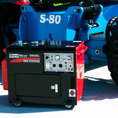 DuroStar DS7000Q 6,500 Watt Enclosed Diesel Portable Generator - Remote Start - AllProGenerators