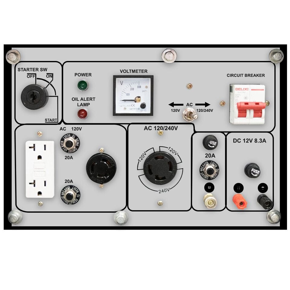 DuroStar DS7000Q 6,500 Watt Enclosed Diesel Portable Generator - Remote Start - AllProGenerators