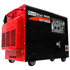 DuroStar DS7000Q 6,500 Watt Enclosed Diesel Portable Generator - Remote Start - AllProGenerators