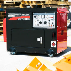 DuroStar DS7000Q 6,500 Watt Enclosed Diesel Portable Generator - Remote Start - AllProGenerators