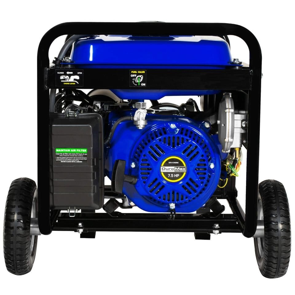 DuroMax XP5500EH 5,500 Watt 7.5 HP Portable Electric Start Gas Propane Generator - AllProGenerators