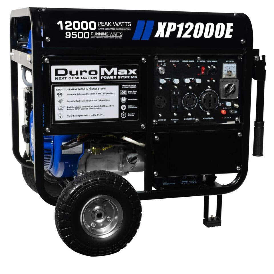 DuroMax XP12000E 12000 Watt 18 HP Portable Gas Generator - The "BEAST" GENERATOR - AllProGenerators