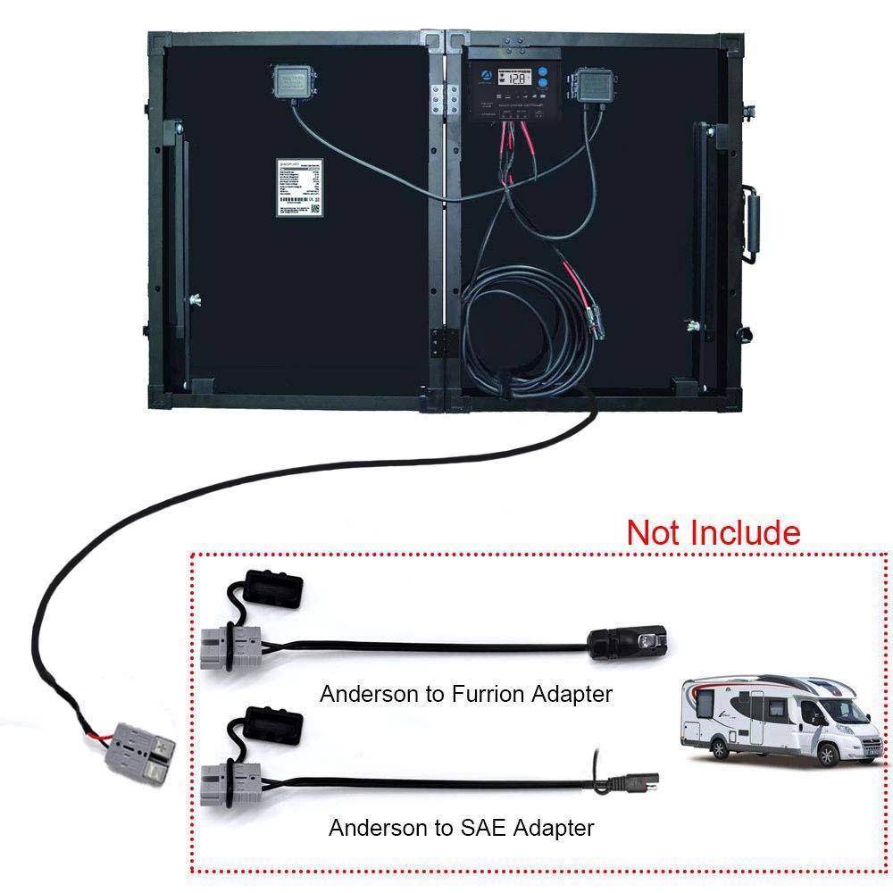 ACOPOWER 100W Foldable Solar Panel Kit, Waterproof ProteusX 20A Charge Controller (New Launched) - AllProGenerators