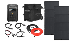 Ecoflow Delta Pro With Pro Bag and 400 Watt Solar Panel - Complete Solar Generator System - AllProGenerators
