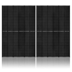 Two Nature's Generator rigid bifacial solar panels