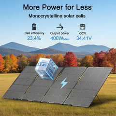 Nature's Generator 400W Folding Solar Panel | High-Efficiency Portable Solar Charging - AllProGenerators
