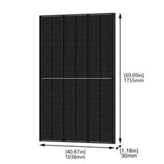 Nature's Generator 440W solar panels dims