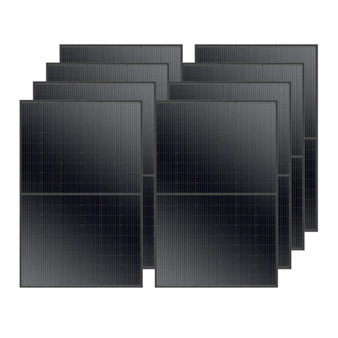 Image of MEGA 410 Watt Monocrystalline Solar Panel | High Efficiency | Black Mono-facial Module | Grid-Tie | Off-Grid