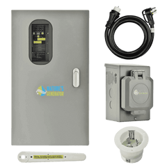 50A Automatic Transfer Switch for Solar & Home Backup Power (Up to 24 Circuits) - AllProGenerators