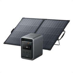 Anker SOLIX S2000 portable power station with PS200 200W bifacial solar panel