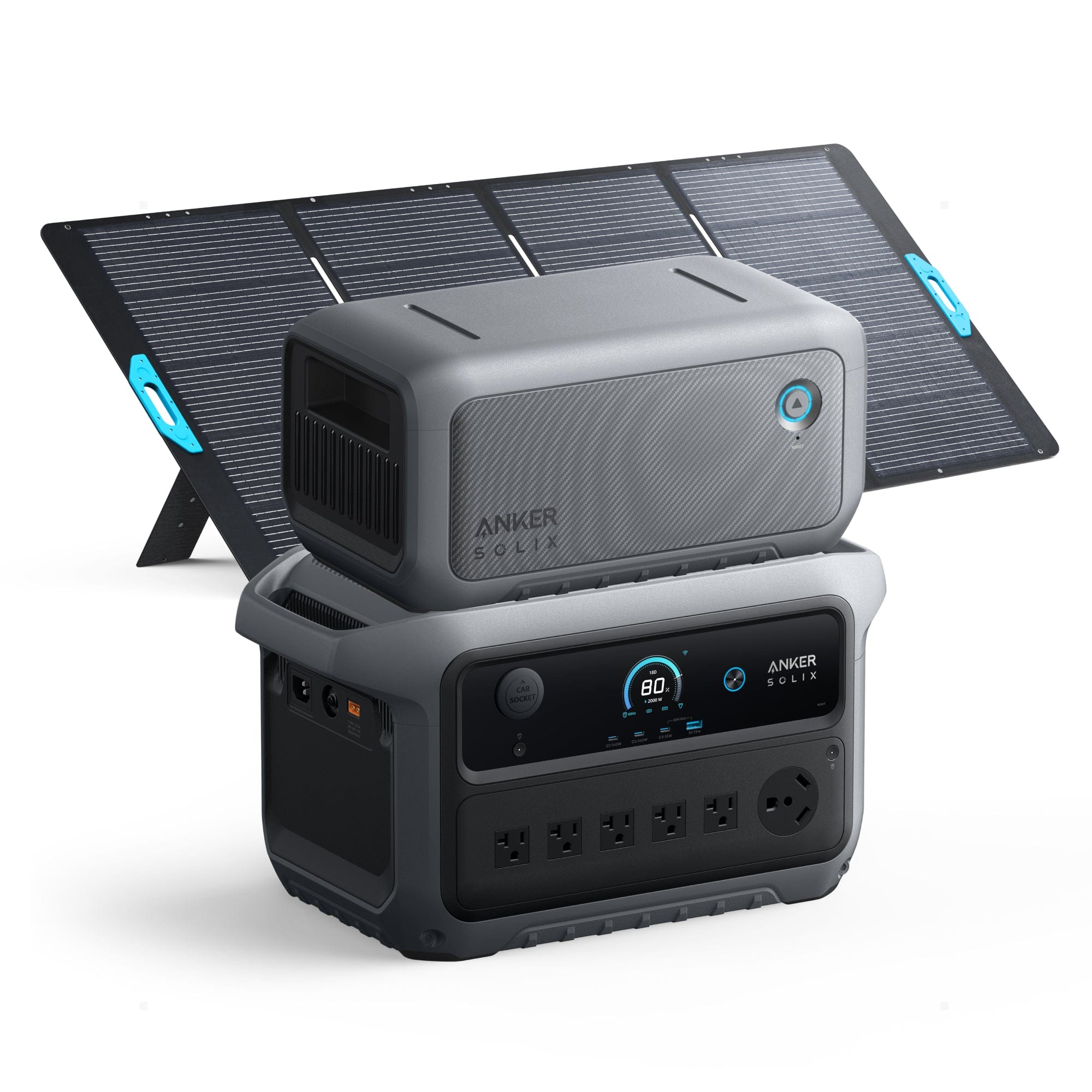 Anker SOLIX C2000 Gen 2 Portable Power Station with 200W Solar Panel