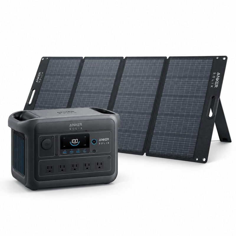 Anker SOLIX C1000 Gen 2 + 400W Bifacial Solar Panel - AllProGenerators
