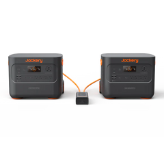 Jackery E2000 Plus connected to expansion battery
