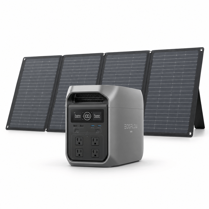 Delta 3 Max With 400 Watt Soalr panel - Grey Model
