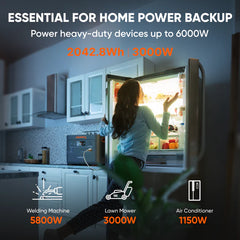 Jackery E2000 Plus powering kitchen appliances
