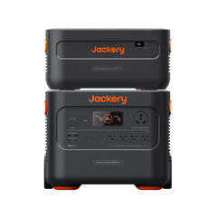 Jackery E2000 Plus connected to expansion battery 2
