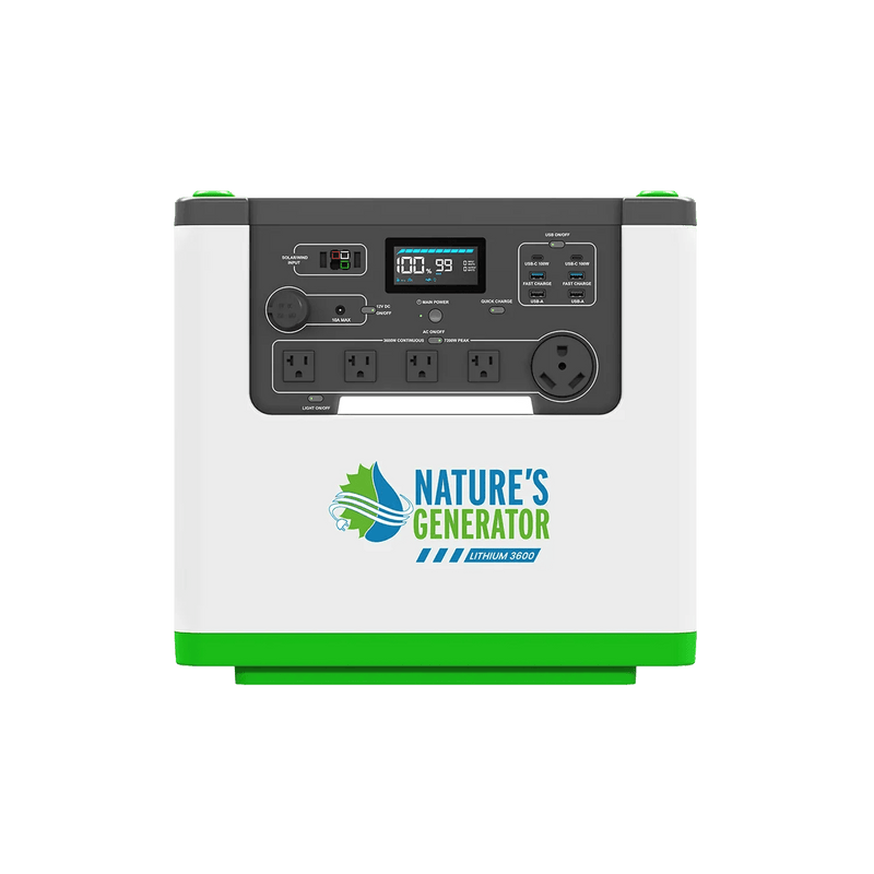 Nature's Generator L3600 Power Station | 3600W 3072Wh - AllProGenerators