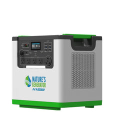 Nature's Generator L3600 front control panel and power outlets