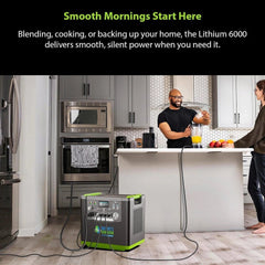 Nature's Generator Lithium 6000 with Solar Panel - AllProGenerators