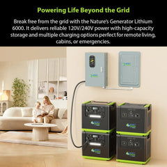 Nature's Generator Lithium 6000 with Solar Panel - AllProGenerators