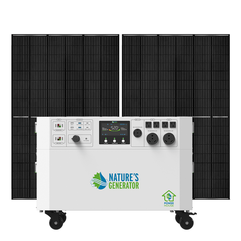 Nature's Generator Powerhouse Gen 2 Whole Home Solar Generator | 7200W Expandable Solar Backup System