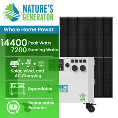 Nature's Generator Powerhouse Gen 2 Whole Home Solar Generator | 7200W Expandable Solar Backup System