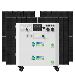 Nature's Generator Powerhouse Gen 2 Whole Home Solar Generator | 7200W Expandable Solar Backup System