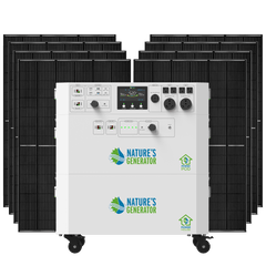 Nature's Generator Powerhouse Gen 2 Whole Home Solar Generator | 7200W Expandable Solar Backup System