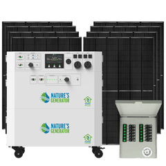 Nature's Generator Powerhouse Gen 2 Solar Generator and Transfer Switch - AllProGenerators